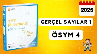 345 TYT MATEMATİK SORU BANKASI ÇÖZÜMLERİ  GERÇEL SAYILAR 1  ÖSYM 4  2025 [upl. by Keg]