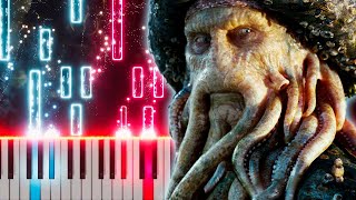 Davy Jones Theme – Hans Zimmer  PIANO SHEET MUSIC  MIDI 🎹 [upl. by Anitnas]