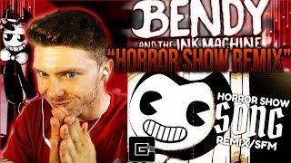 Vapor Reacts 418  SFM BENDY AND THE INK MACHINE REMIX quotHorror Showquot by CG5 REACTION [upl. by Anileme705]