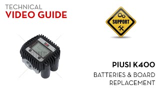 Piusi K400  Batteries and Board Replacement [upl. by Kerman362]