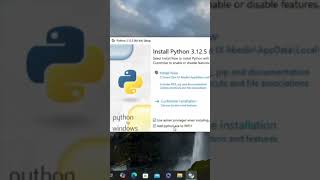 coding pythonprogramming python Install python in windows 10 [upl. by Esela831]