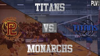 Papillion La Vista Monarchs vs Papillion La Vista South Titans Varsity Volleyball [upl. by Nagyam]