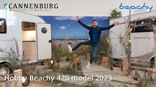 Caravan review Hobby Beachy 420 model 2023 [upl. by Aikenat]