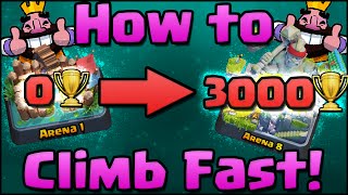 Clash Royale  How to Get Trophies Fast  Win More  Get to Arena 7 amp 8 as F2P  Tips amp Tricks [upl. by Wiebmer]