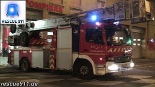 Départ incendie SDIS 69 CIS LyonRochat [upl. by Naesar]