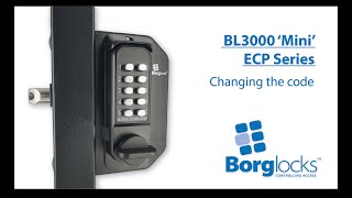 How to code change an ECP lock  BL3000 Mini ECP series [upl. by Chaunce865]