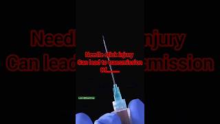 Needle stick injury  Prevention [upl. by Noellyn]