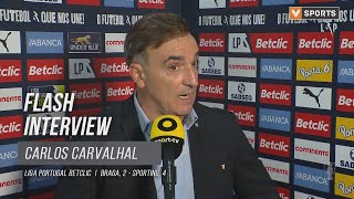 Carlos Carvalhal quotFalta de frescor físico fez diferençaquot [upl. by Wight]