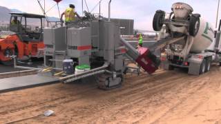 Power Curber 5700C Pouring Sidewalk [upl. by Karab]