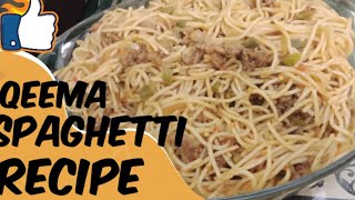 Qeema spaghetti recipelkitchen with kiran [upl. by Gypsy342]