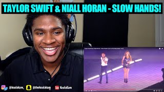 Taylor Swift feat Niall Horan  Slow Hands Live at the Reputation Tour  REACTION [upl. by Toile]