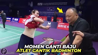 Bikin Salfok Atlet Cantik Badminton yg Doyan Ganti Baju Di Lapangan [upl. by Schild]