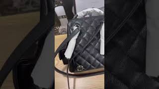 Chanel backpack 🤩🤩fashion luxurybag luxury beautiful bag tidelocker chanel trend ootd [upl. by Tyika]