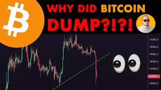 BITCOIN DUMP  EXPLAINED [upl. by Stearn]