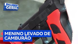 Reportagem do Dia Menino de 11 anos vai parar na delegacia após levar arma de mentira para escola [upl. by Lonna]