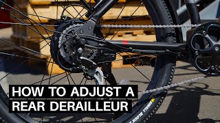 How To Adjust the Rear Derailleur on an EBike [upl. by Past]