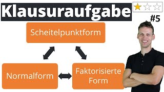 Quadratische Funktionen  Abschlussprüfung  Klassenarbeit  Einfach 5 [upl. by Lairbag439]