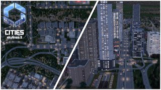 Cities Skylines 2 Downtown Rebuild and Upzoning  Hapton Bay [upl. by Niamor624]