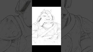 Gamorrean Guard WIP drawing starwars jabba jabbathehutt returnofthejedi drawing portrait [upl. by Halfdan124]