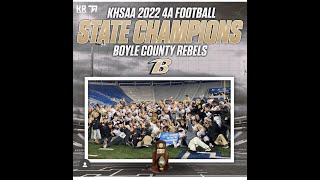 2022 CLASS 4A FOOTBALL STATE CHAMPIONSHIP  Boyle Co 32  Corbin 26 [upl. by Nwahsid]