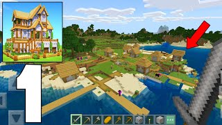 Build Craft Master Block 3D  Survival Gameplay Part 1  NEW START  VILLAGE [upl. by Brynn]