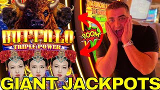 Winning EPIC JACKPOTS On High Limit Slot Machines At Casino [upl. by Yrdua]