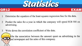 Statistics Grade 12 Exam Questions [upl. by Gall]