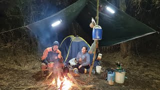 Direto do acampamento bate papo frio e muito peixe [upl. by Eniamaj]