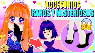 😳😮 LOS ACCESORIOS MAS RAROS y MISTERIOSOS de Royale High 👑 ROBLOX [upl. by Husch]