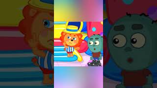 LionET  Popcorn pool  Cartoon for Kids [upl. by Gabriello]