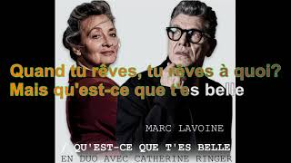 Marc Lavoine amp Catherine Ringer  Questce Que Tes Belle 2024 Paroles Audio HQ [upl. by Ailliw]