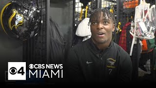 Meet CBS Miami Nat Moore Trophy nominee American Heritage RB Byron Louis [upl. by Huebner]