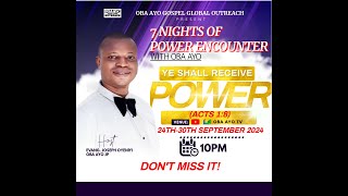 7 NIGHTS OF POWER ENCOUNTER DAY 01 [upl. by Pietrek]