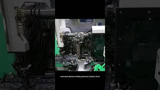 Automated injection molding to produce plastic chairs injectionmolding injectionmold [upl. by Holds715]