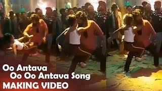 Oo Antava Oo Oo Antava Song Making Video  Allu Arjun  Samantha  Pushpa  Filmyfocuscom [upl. by Geerts]