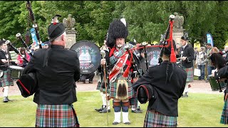 Strathisla Pipe band display playing Balmoral during 2023 Gordon Castle Estate Highland Games [upl. by Gardas]