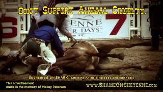 First TV Ad Exposing Cheyenne Rodeo Cruelty [upl. by Adena]