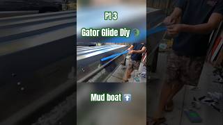 Jon boat gets Gator Glide diy boat mudboat mudmotor raceboat subscribe paint jonboat fyp [upl. by Retniw]