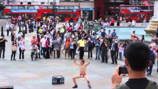 Chased out of Trafalgar Square in London  Olympic Police [upl. by Reba]