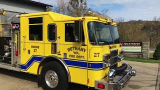 247 Volunteers Bethany Station 20 and Triadelphia Station 60 in BrookeOhio County FDRescue [upl. by Arabella]