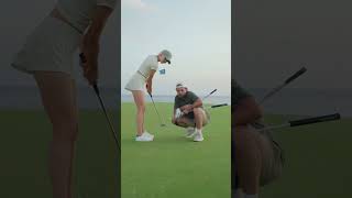 ⛳️ NoLook Golf Challenge ft Claire Hogle [upl. by Andriette740]