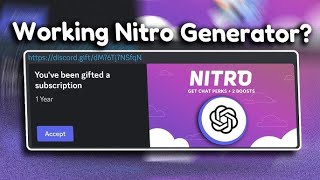 DISCORD FAKE NITRO PROOF BOT  2024 [upl. by Glynis]