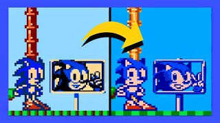 Sonic The Hedgehog NES Bootleg Vs Improvement  Side by Side Comparison [upl. by Funch]