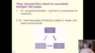 Intelligence  4 Sternbers Successful Intelligence theory [upl. by Garvin]