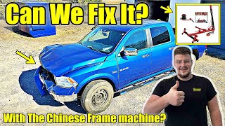 Will This Cheap Chinese FRAME MACHINE FIX MY Smashed Dodge Ram 1500 [upl. by Absa]