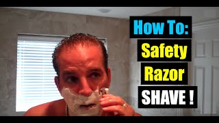 Tutorial Learn How To Shave with a Safety Razorgeofatboy [upl. by Philipps]