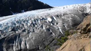 Exit Glacier Moving Kenai Fjords National Park [upl. by Ylam]