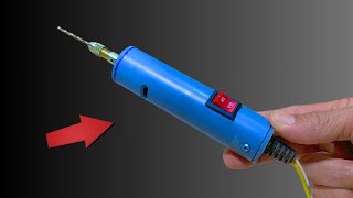 How to make an automatic mini drill from PVC Very helpful [upl. by Rexanna]