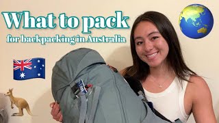 WHAT TO PACK FOR BACKPACKING IN AUSTRALIA  Alexia Kaybee [upl. by Jacinto]