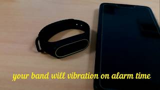 Mi band alarm settings [upl. by Eiramyma679]